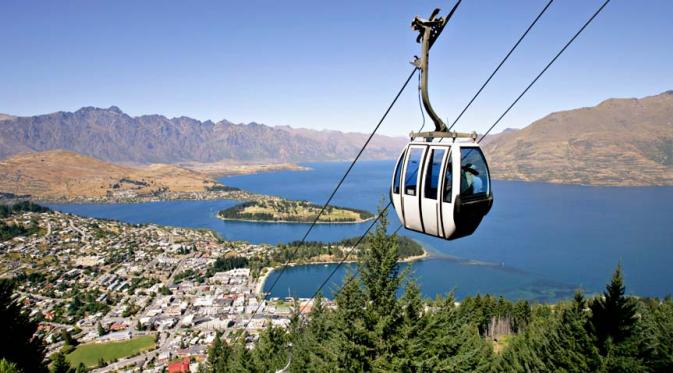 Bob's Peak, Queenstown, Selandia Baru. (skyline.co.nz)