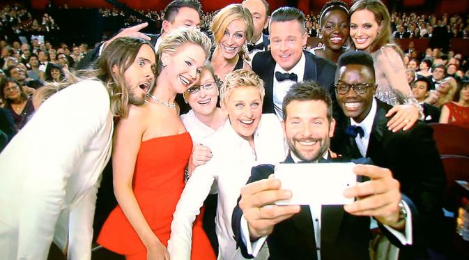 Selfie di Piala Oscar (Deadline)