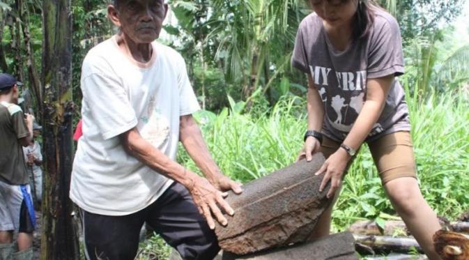 Benda-benda purbakala kembali ditemukan di daerah lereng Merapi (Liputan6.com / Edhie Prayitno Ige)