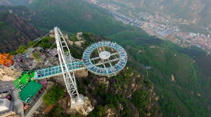 Pinggu Stone Forest Gorge Shilinxia, Tiongkok. (AFP)