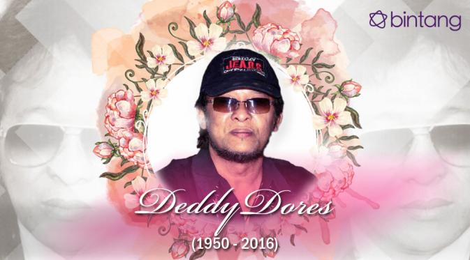 Deddy Dores meninggal dunia. [Desain: Muhammad Iqbal Nurfajri/Bintang.com]