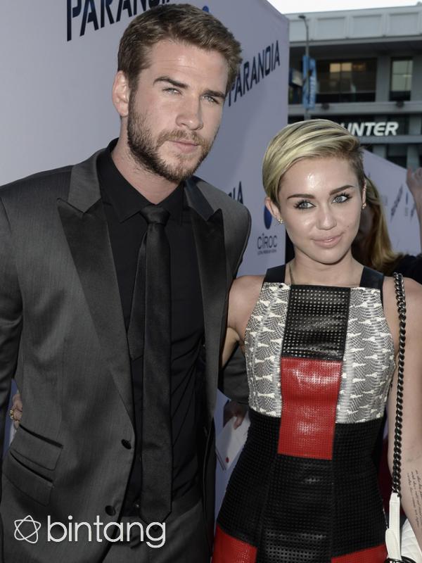 Baru-baru ini gosip melanda Miley dan Liam. Kabarnya, pernikahan mereka batal karena kasus perselingkuhan yang diduga dilakukan oleh Liam. (AFP/Bintang.com)