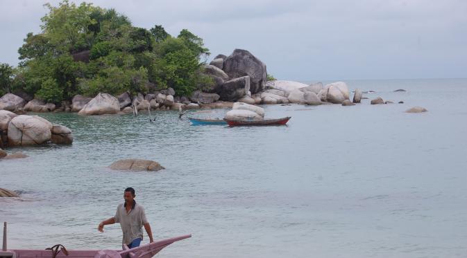 Nelayan di Pulau Berhala, Jambi. (Liputan6.com/Bangun Santoso)