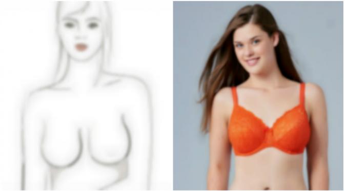 Ternyata, bentuk payudara ikut menentukan kenyamanan pemakaian bra.(Sumber ThirdLove dan Daily Mail)