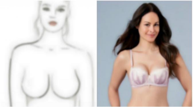 Ternyata, bentuk payudara ikut menentukan kenyamanan pemakaian bra.(Sumber ThirdLove dan Daily Mail)