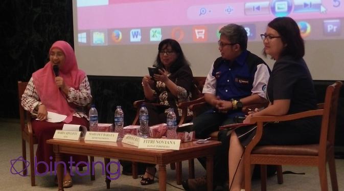 Suasana diskusi bertema “Kerentanan Anak dari Kejahatan Seksual di Internet” yang diadakan di ruang Balai Agung, Balai Kota DKI Jakarta, Sabtu (21/5). (Foto: Bintang.com/Dadan Eka Permana)