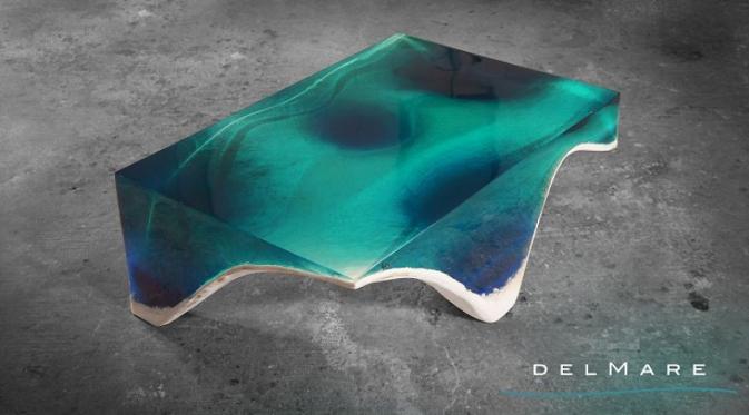 delMare, meja marmer yang juga menjadi project dari Eduard Locota, seorang desainer asal Timisoara, Rumania. (Via: boredpanda.com)