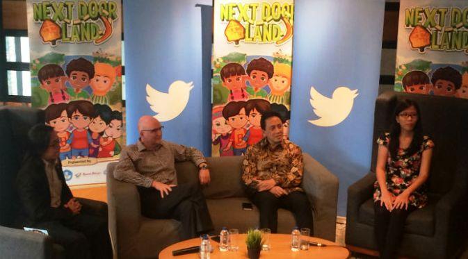 Agung Yudha (Twitter Indonesia); Duta Besar Australia untuk Indonesia; Ketua BEKRAF Triawan Munaf; Shieny Aprilia, Managing Partner Agate. Liputan6.com/Yuslianson