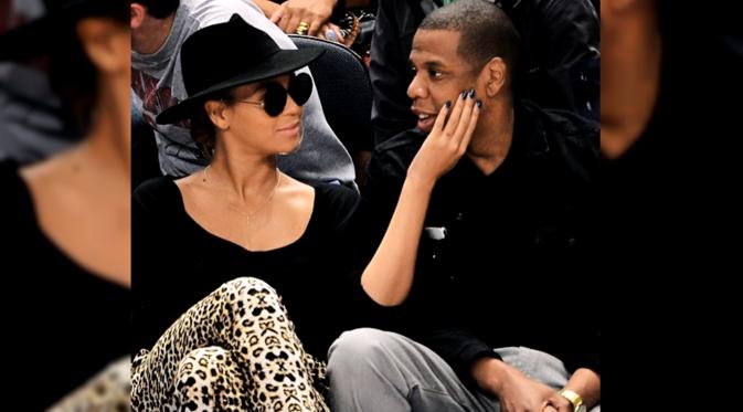 Beyonce Knowles bersenda gurau dengan sang suami, Jay Z