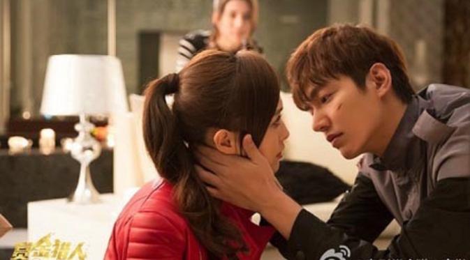 Lee Min Ho dan Tiffany Tang di film Bounty Hunters. Foto: Soompi