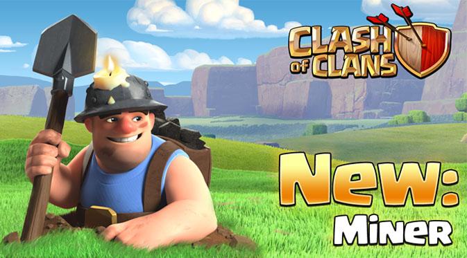The Miner, unit baru yang Supercell perkenalkan di update CoC terbaru. (Clash of Clans)