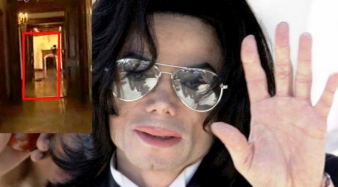 Bayangan yang diduga sebagai 'hantu' Michael Jackson (CNN).