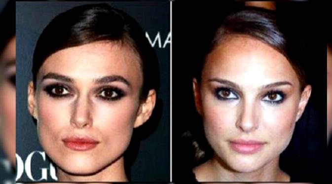 Dua selebriti Hollywood yang serupa tapi tak sama, Keira Knightley dan Natalie Portman (sumber: E Online)