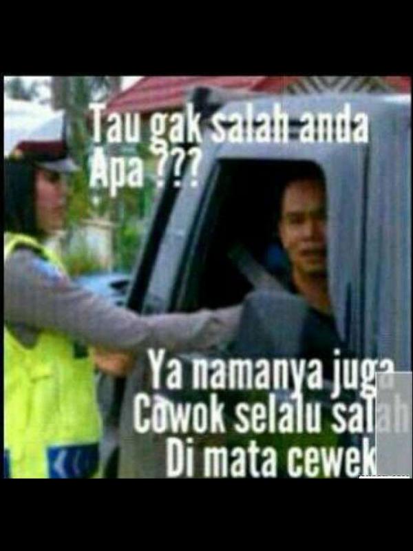 Meme polwan cantik | Via: istimewa