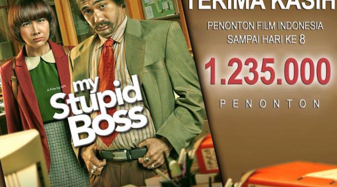 My Stupid Boss mengumpulkan 1.235.000 penonton. Rekor ini telah melampaui rekor film London Love Story sebagai film Indonesia terlaris 2016.