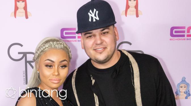 Rob Kardashian dan Blac Chyna (AFP/Bintang.com)