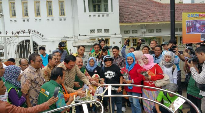 Gubernur DKI Jakarta Ahok resmikan portal S ramah disabilitas di Rumah Sakit Cipto Mangunkusumo (RSCM).