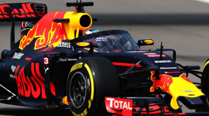 Perangkat proteksi kokpit, Aeroscreen, yang diuji coba oleh Red Bull. (Motorsport)