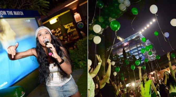 Yacko tim #IDareU2 menggelar nobar bertajuk Night of Dare.