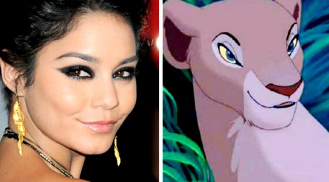 Vanessa Hudgens menyerupai karakter Nala dalam film Disney 'The Lion King' (Sumber: EMGM)