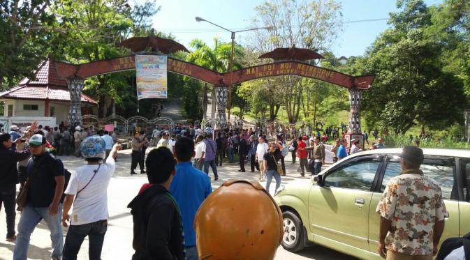 Tempat pelaksanaan SBMPTN di Papua sering menjadi sasaran aksi unjuk rasa. (Liputan6.com/Katharina Janur)