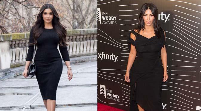 Majda Magui (kiri) dan Kim Kardashian (kanan). (Foto: Instagram/Majda Magui/Kim Kardashian)