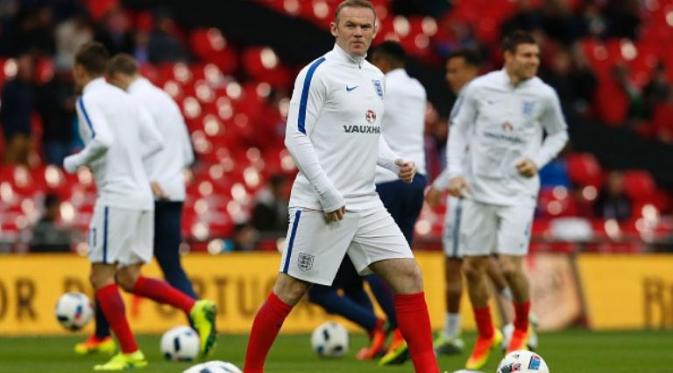 Kapten tim nasional Inggris, Wayne Rooney. (AFP/Ian Kington)