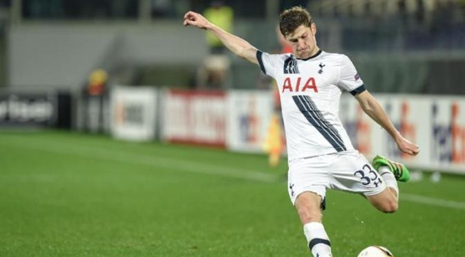 Pemain Tottenham Hotspur asal Wales, Ben Davies. (AFP/Andreas Solaro)