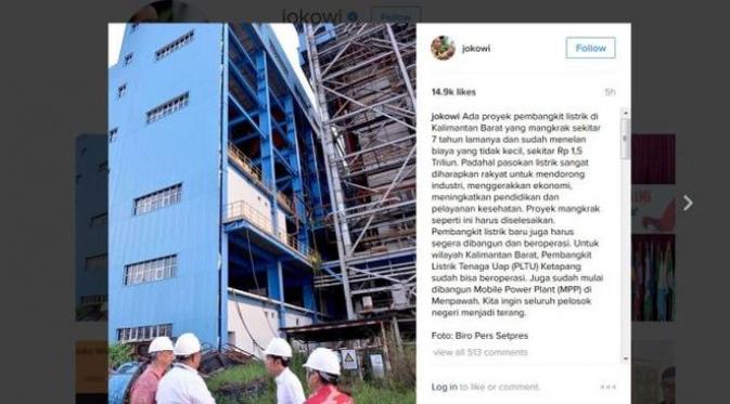Instagram Jokowi.
