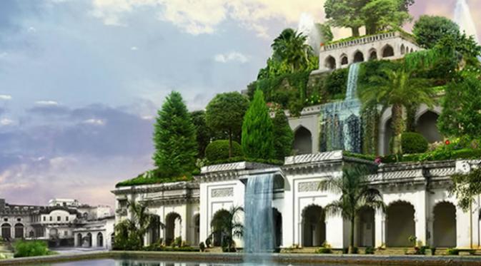 Ilustrasi Taman Gantung Babilonia (History.com)