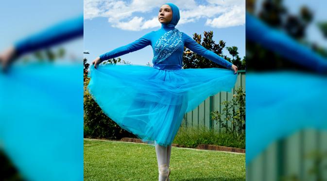 Gadis usia 14 tahun ini bercita-cita menjadi penari balet pertama yang mengenakan hijab. (sumber: Daily Mail)