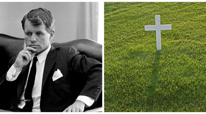 Robert Kennedy dimakamkan di samping kakaknya, John F Kennedy (Wikipedia)