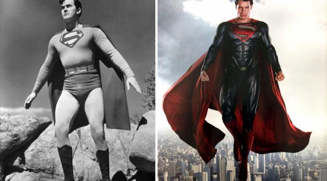 10 Penampakan Superhero Hollywood Dulu dan Kini (boredpanda.com)