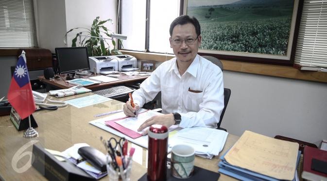 Direktur Divisi Informasi Pers Taipei Economic & Trade Office (TETO) Ismail Mae. (/Faizal Fanani)