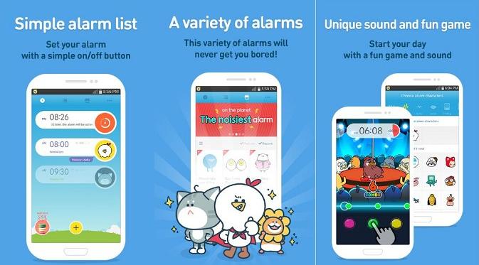 AlarmMon, aplikasi alarm dengan beragam suara yang menarik perhatian (sumber: googleplaystore)