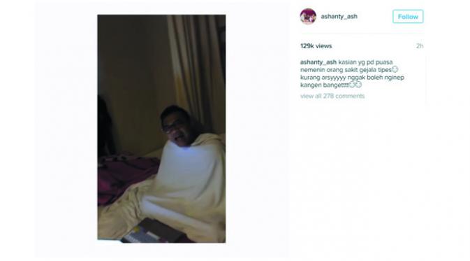 Ashanty ungkap rasa rindunya pada buah hati. (Instagram)