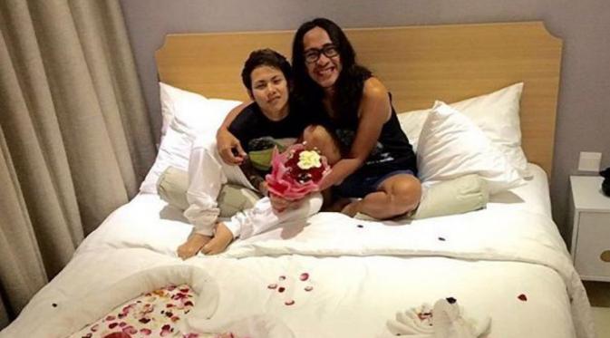Aming dan Evelyn Nada Anjani [foto: instagram/ev0124]