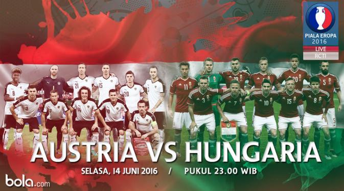 Eropa 2016 Austria Vs Hungaria (Bola.com/Adreanus Titus)