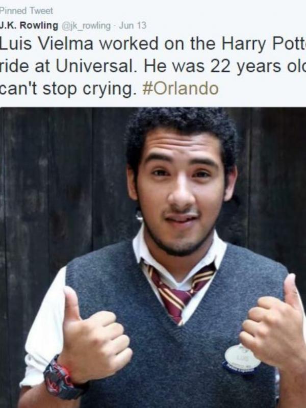Duka Terdalam J.K Rowling Bagi Penembakan Orlando, (Twitter)