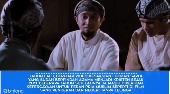 Transformasi Lukman Sardi dalam film Sang Pencerah. (Foto: Youtube, Desain: Muhammad Iqbal Nurfajri)
