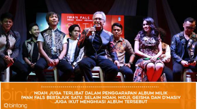 NOAH, Band Penuh Pesona dan Lugas Berkarya. (Foto: Deki Prayoga/Bintang.com, Desain: Muhammad Iqbal Nurfajri/Bintang.com)