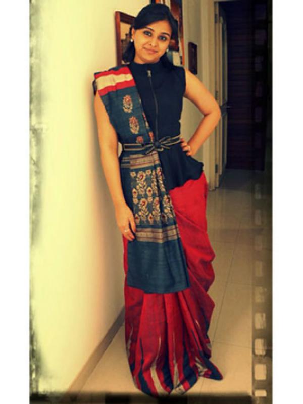 Sari gaya Gujarati (Foto: boldksy.com)