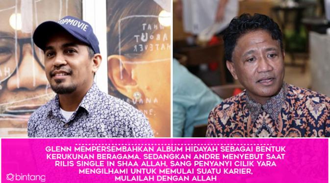 Nasrani, Glenn Fredly dan Andre Hehanusa Bersuara Lewat Religi. (Foto: Bintang Pictures, Desain: Muhammad Iqbal Nurfajri/Bintang.com)