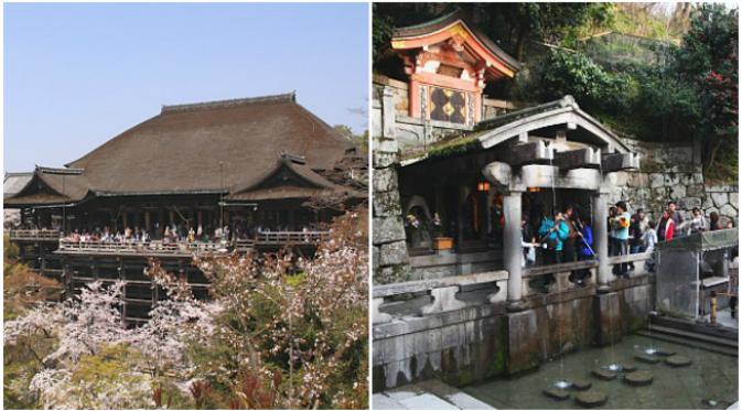 Kui Kiyomizudera. Seorang wisatawan bertindak terlalu jauh demi menadah air suci dari suatu kuil di Jepang. Apa yang dilakukannya? (Sumber japan-guide.com)