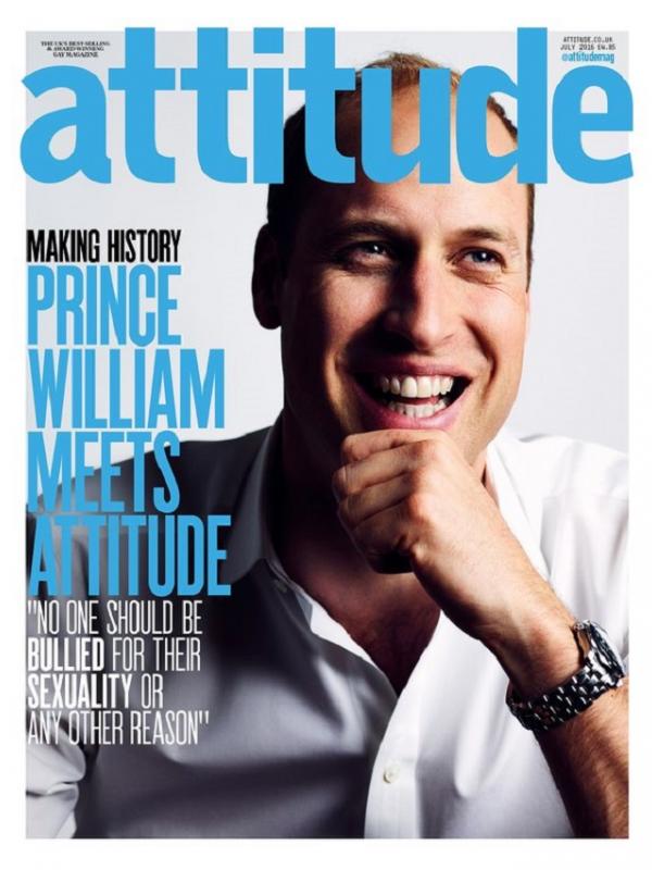 Pangeran William jadi cover majalah Gay (via. The Guardian)