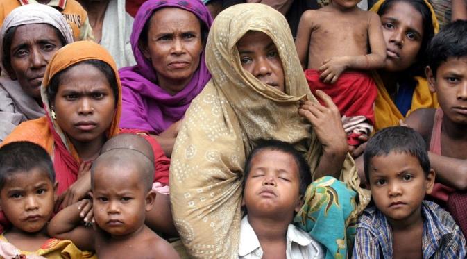 Pengungsi asal Myanmar. (Rafiquar Rahman)