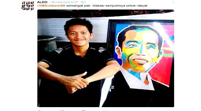 #HBDJokowi55 dari Netizen