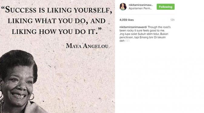 Nikita Mirzani sebarkan pesan positif, tapi apa kata netizen? (Instagram)