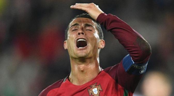 Kapten tim nasional Portugal, Cristiano Ronaldo. (AFP/Martin Bureau)