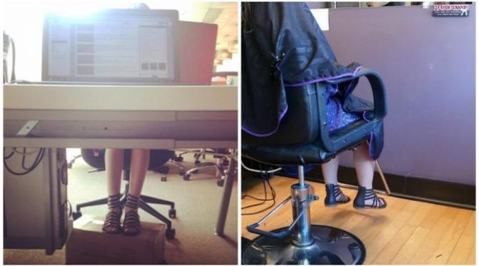 Tidak bisa menapak saat duduk di kursi tinggi (sumber. Brightside.me)